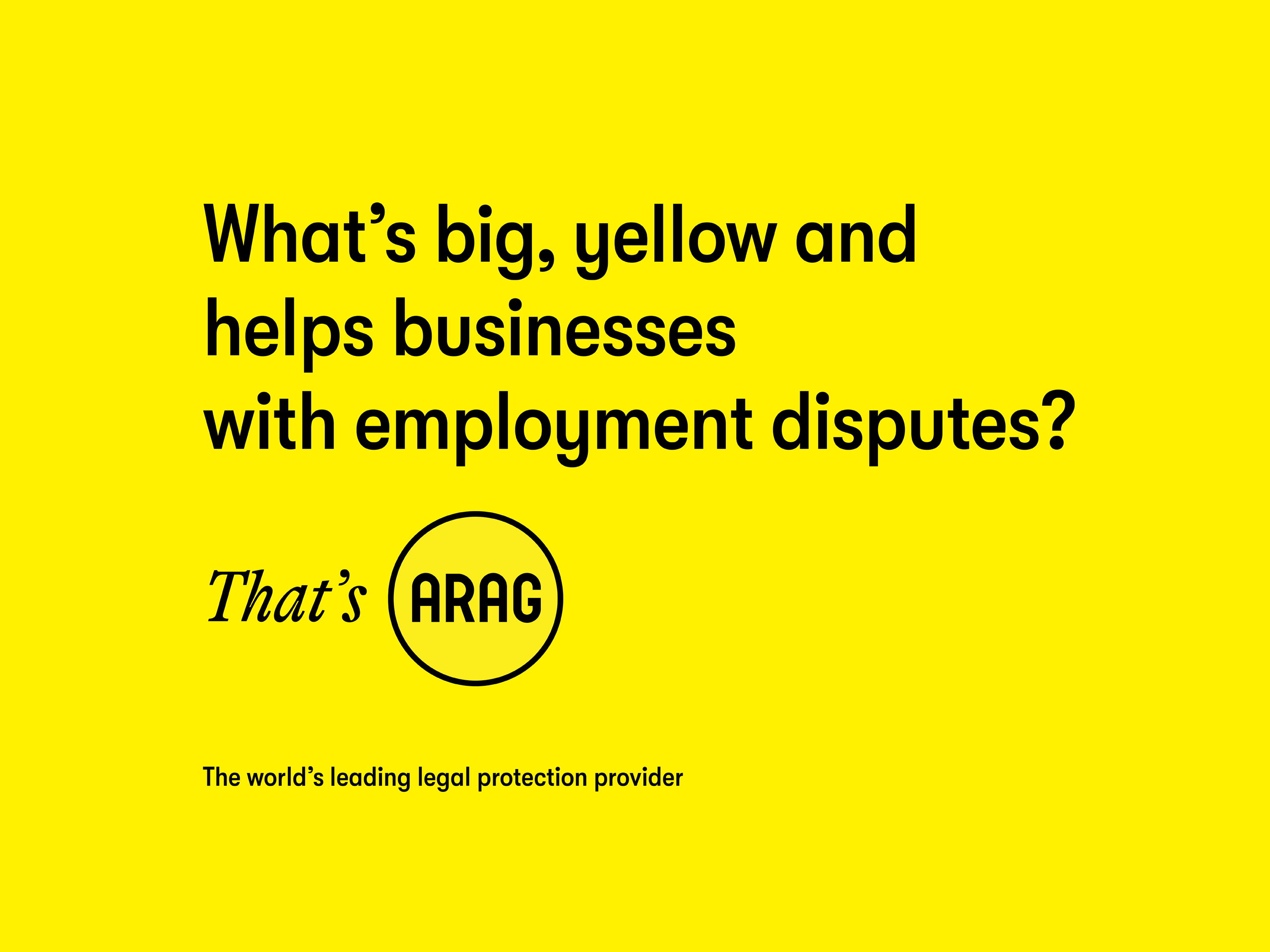What's big, yellow and helps businesses with employment disputes?