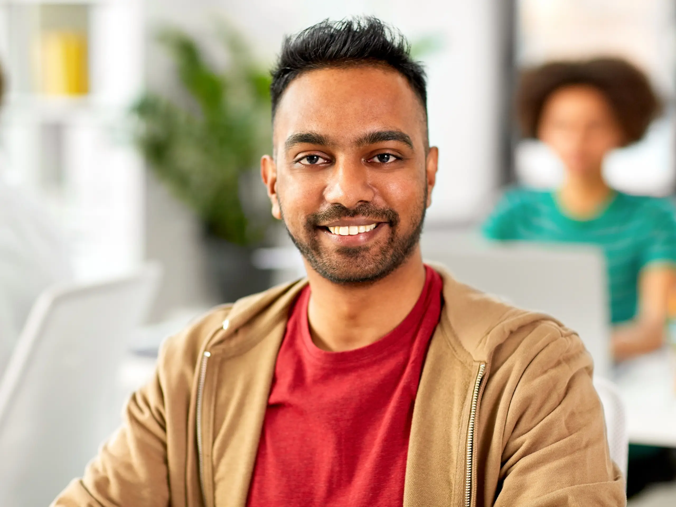 Man smiling into the camera