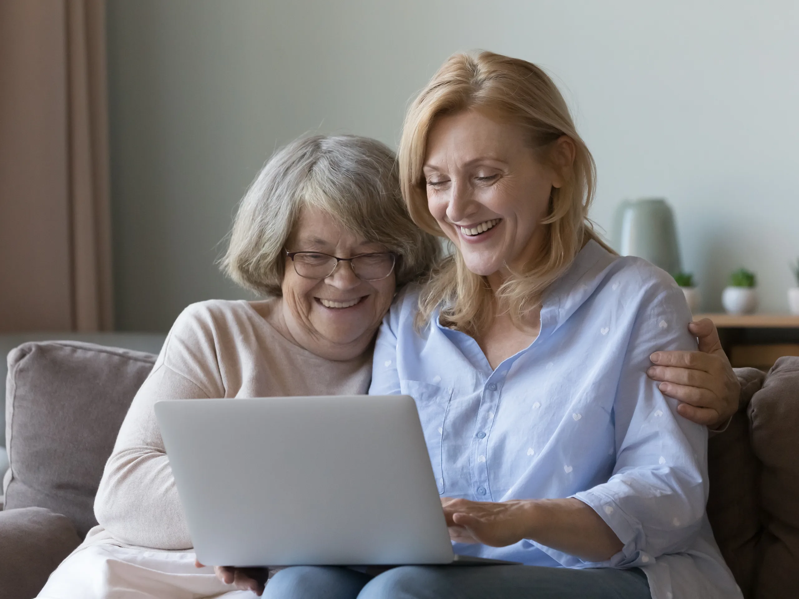 Woman happy reading guidance on landlord
