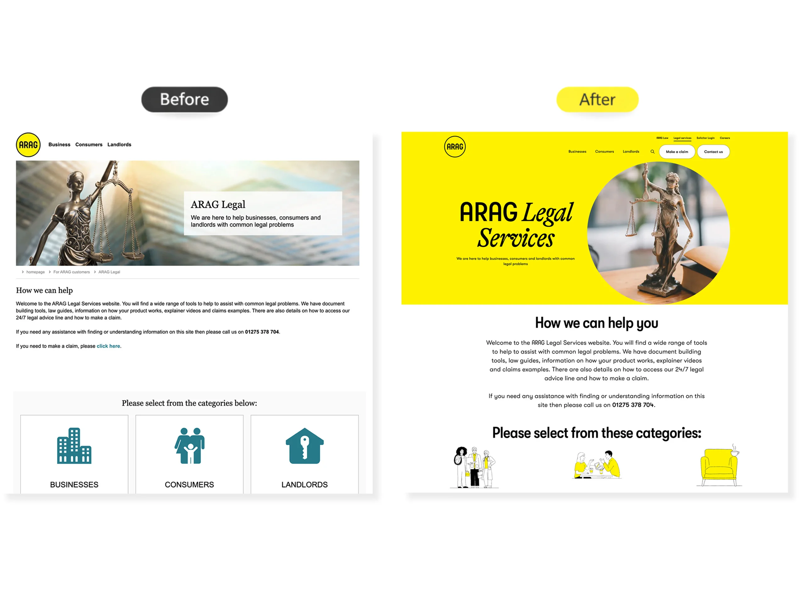 ARAG UK New look website