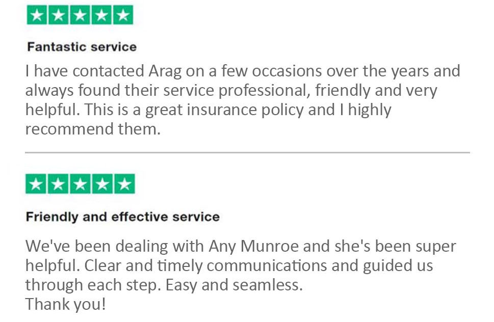 Campaign BTE Quality Service arag.co.uk