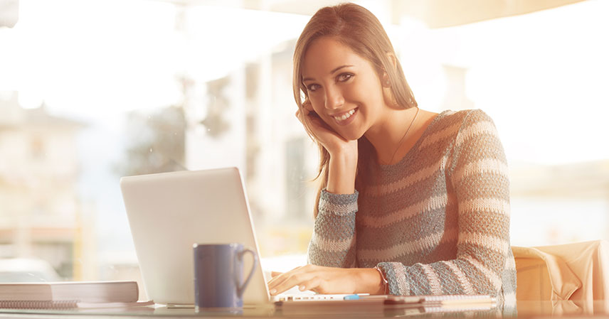 Login girl smiling Login girl smiling