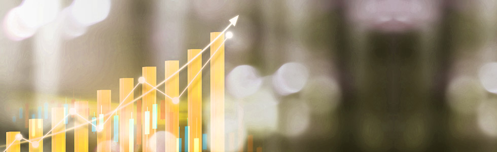 Growing graph yellow Growing graph yellow