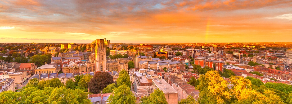 Aerial view of Bristol